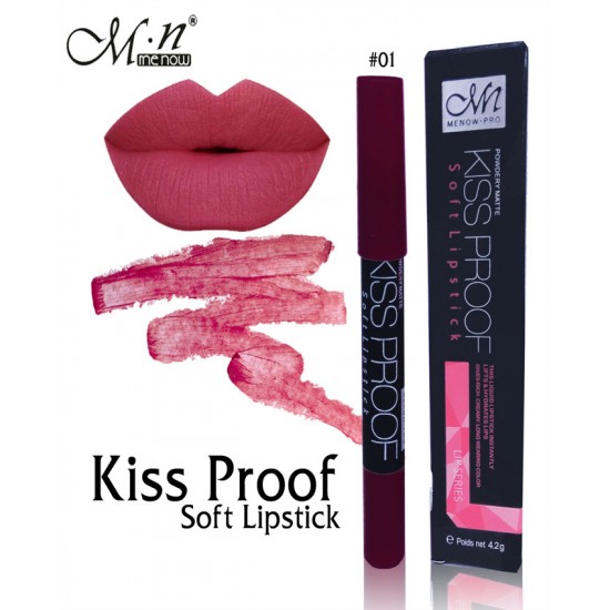 Menow Pro Kiss Proof Soft Lipstick