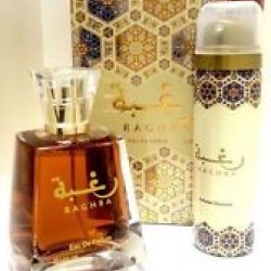 Raghba Eau perfume for unisex+ DEODRANT